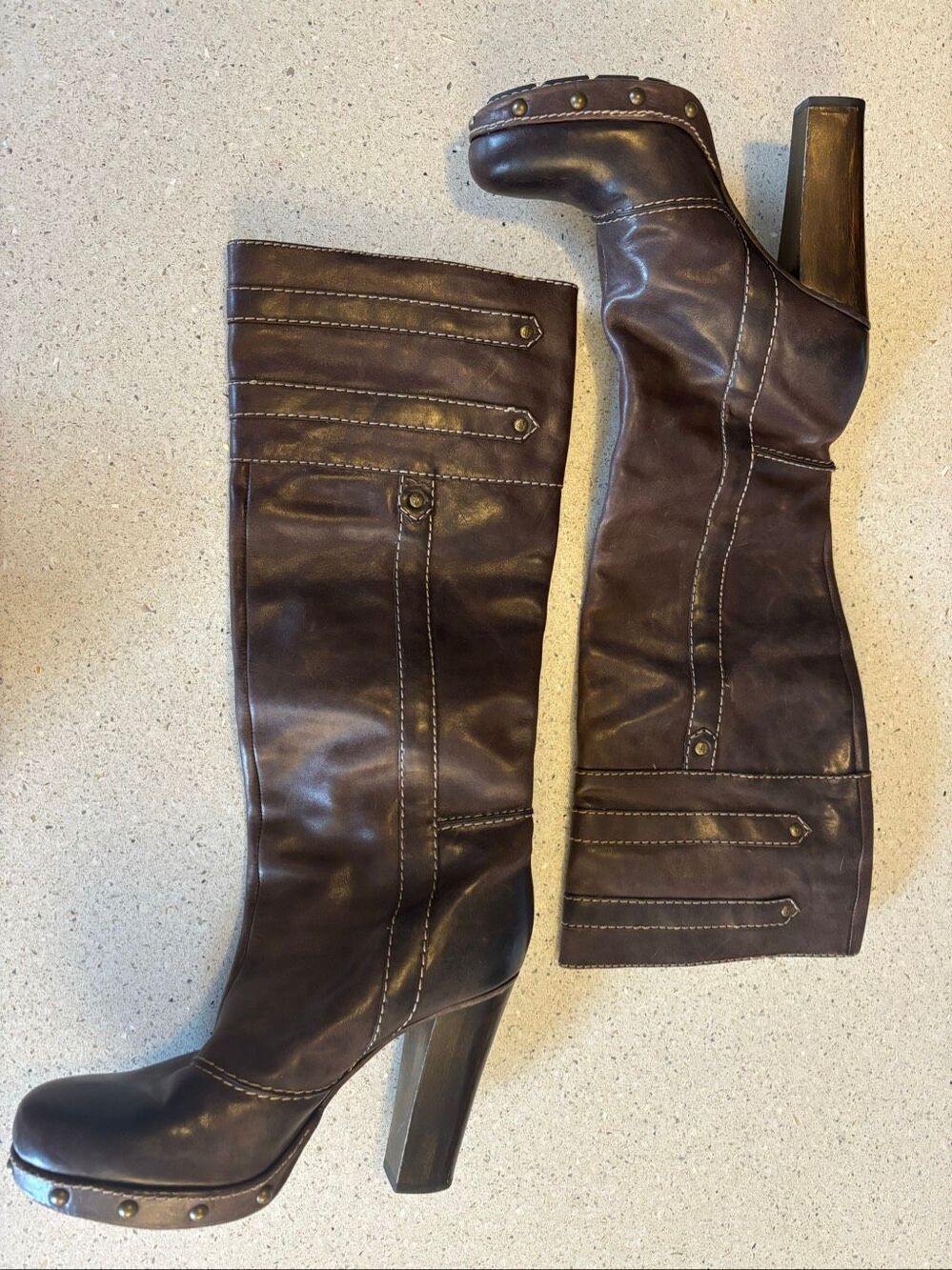 Frye heeled Knee boots